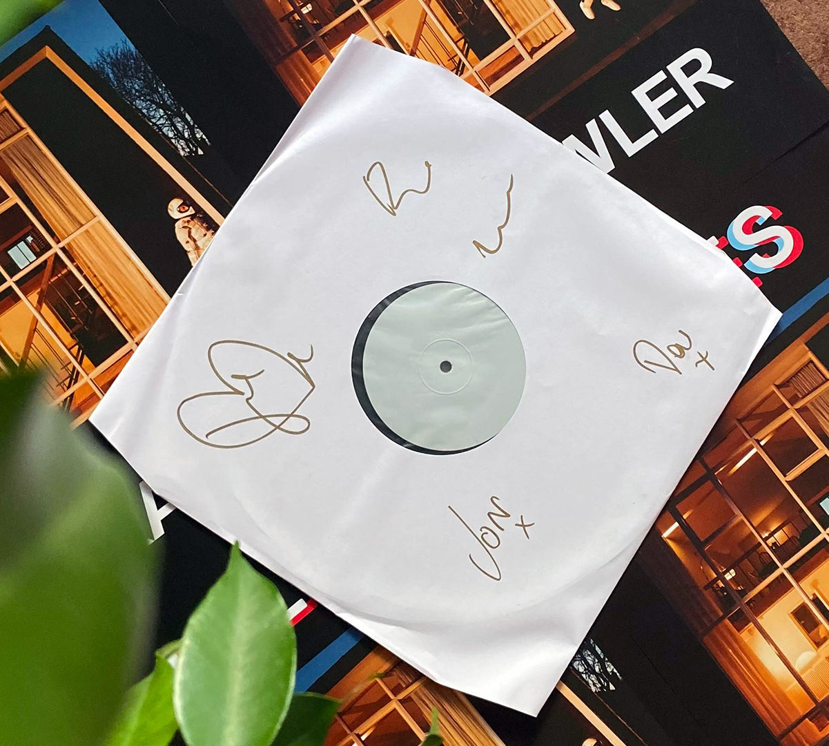 WIN | Signed IDLES test press + banner