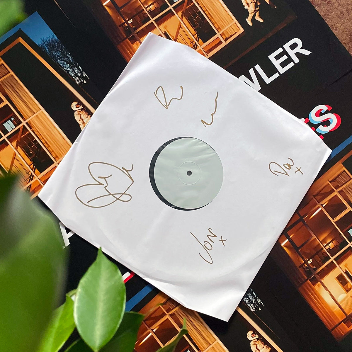 WIN | Signed IDLES test press + banner
